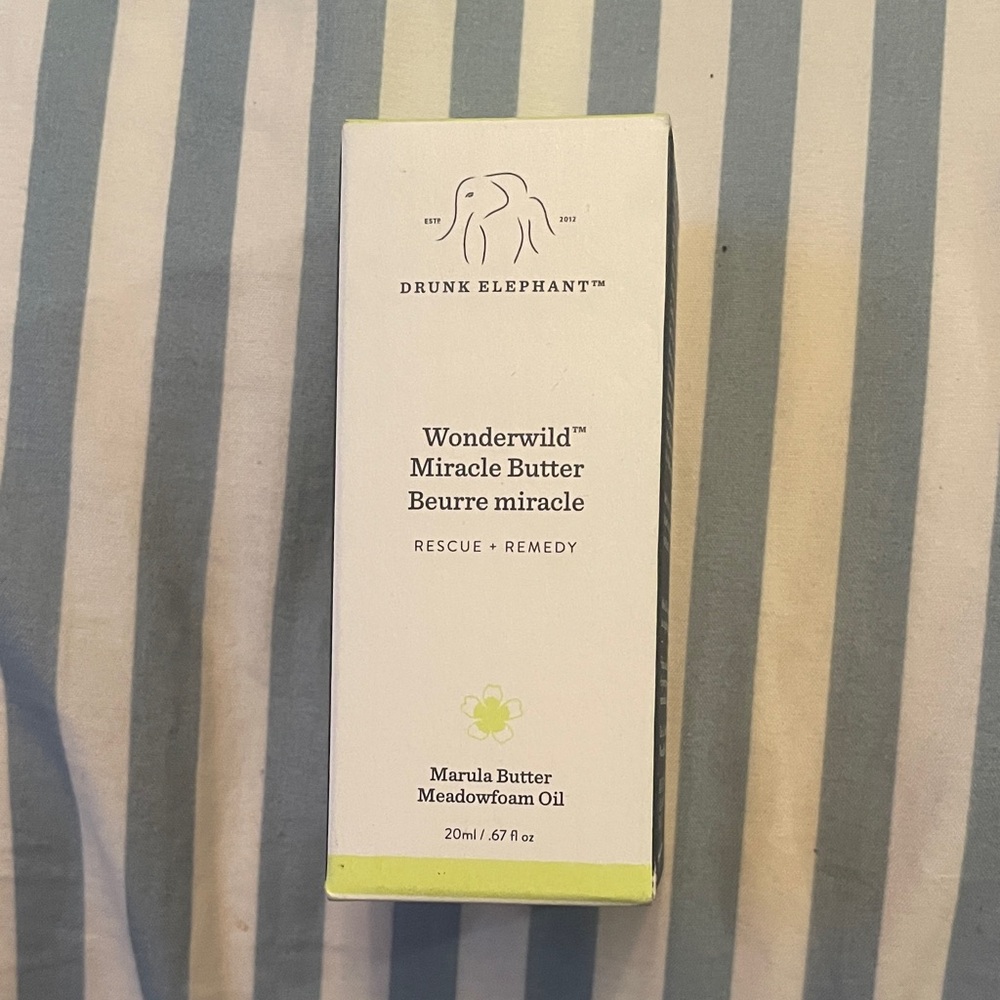 Drunk Elephant Wonderwild Miracle Butter - White and Green Packaging
